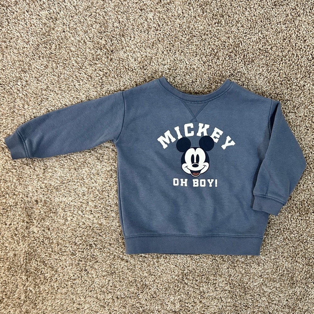 Jumping Beans I Baby Bean Mickey Mouse Blue Long Sleeve Sweatshirt I Size‎ 18M